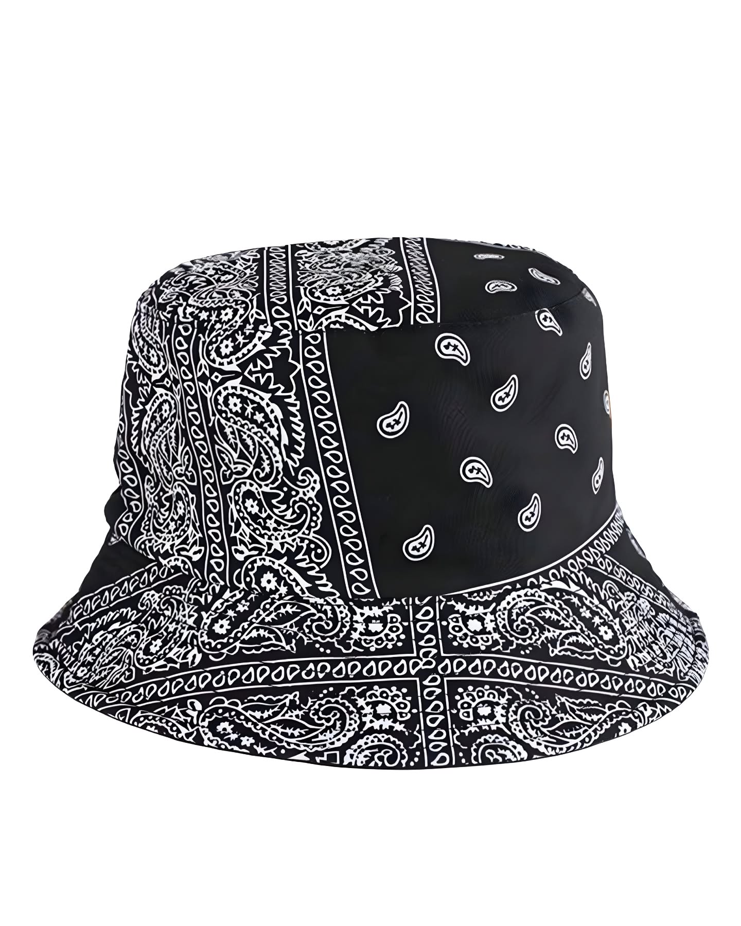 gorro sombrilla negro estampado bacteria