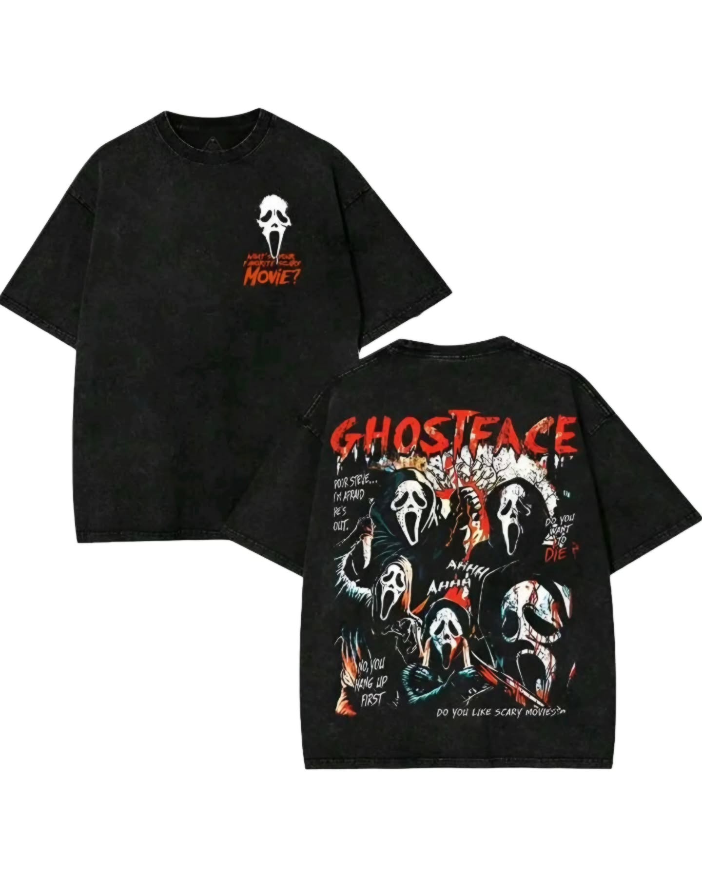 franela negra de ghostface
