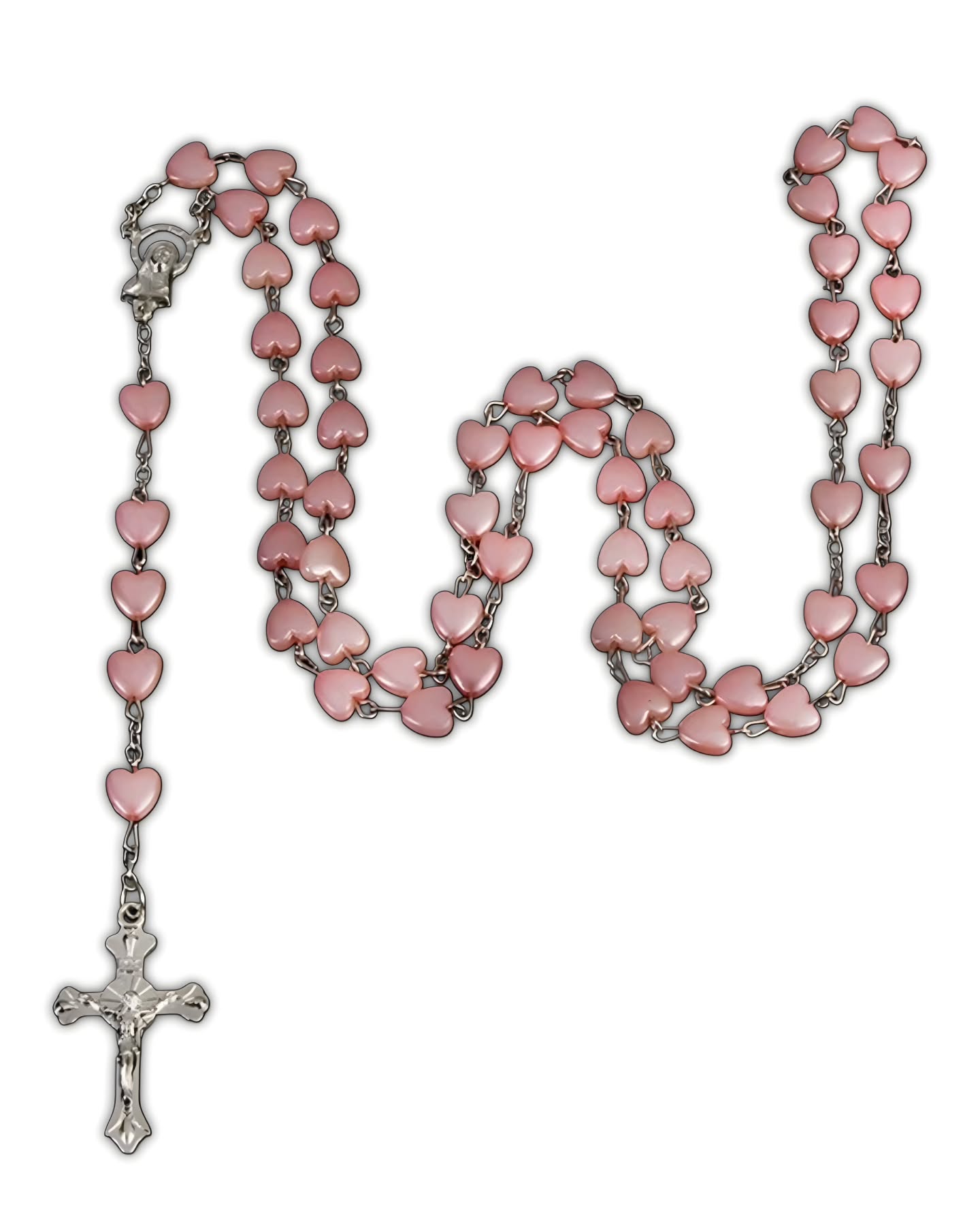 Bisu. Rosario rosado sencillo