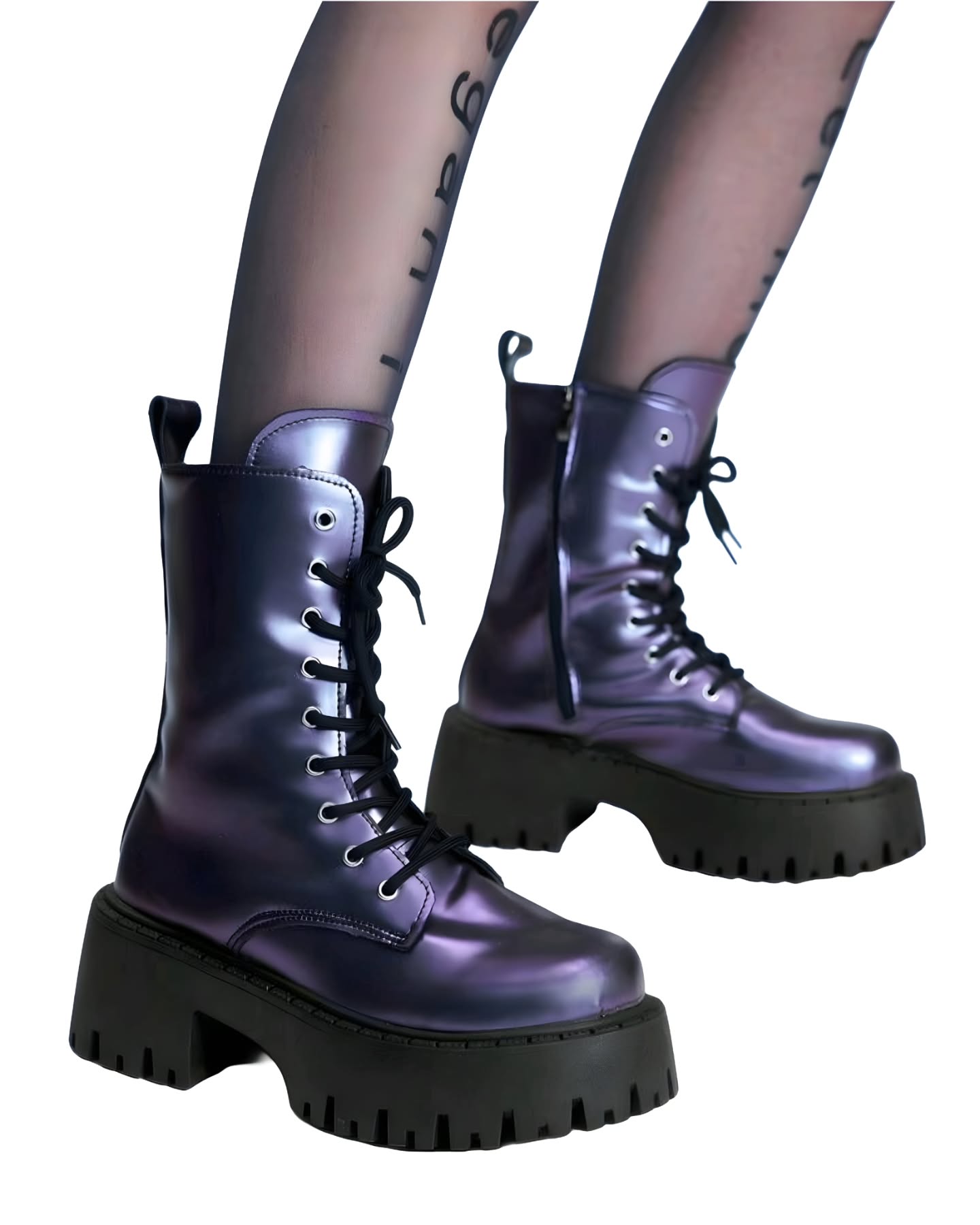 botas bajas color ojo de mosca