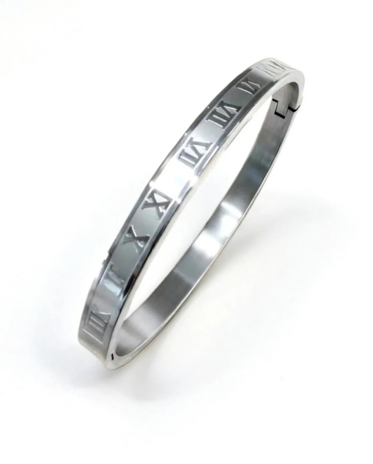 Pulsera De Acero Con Números Romanos