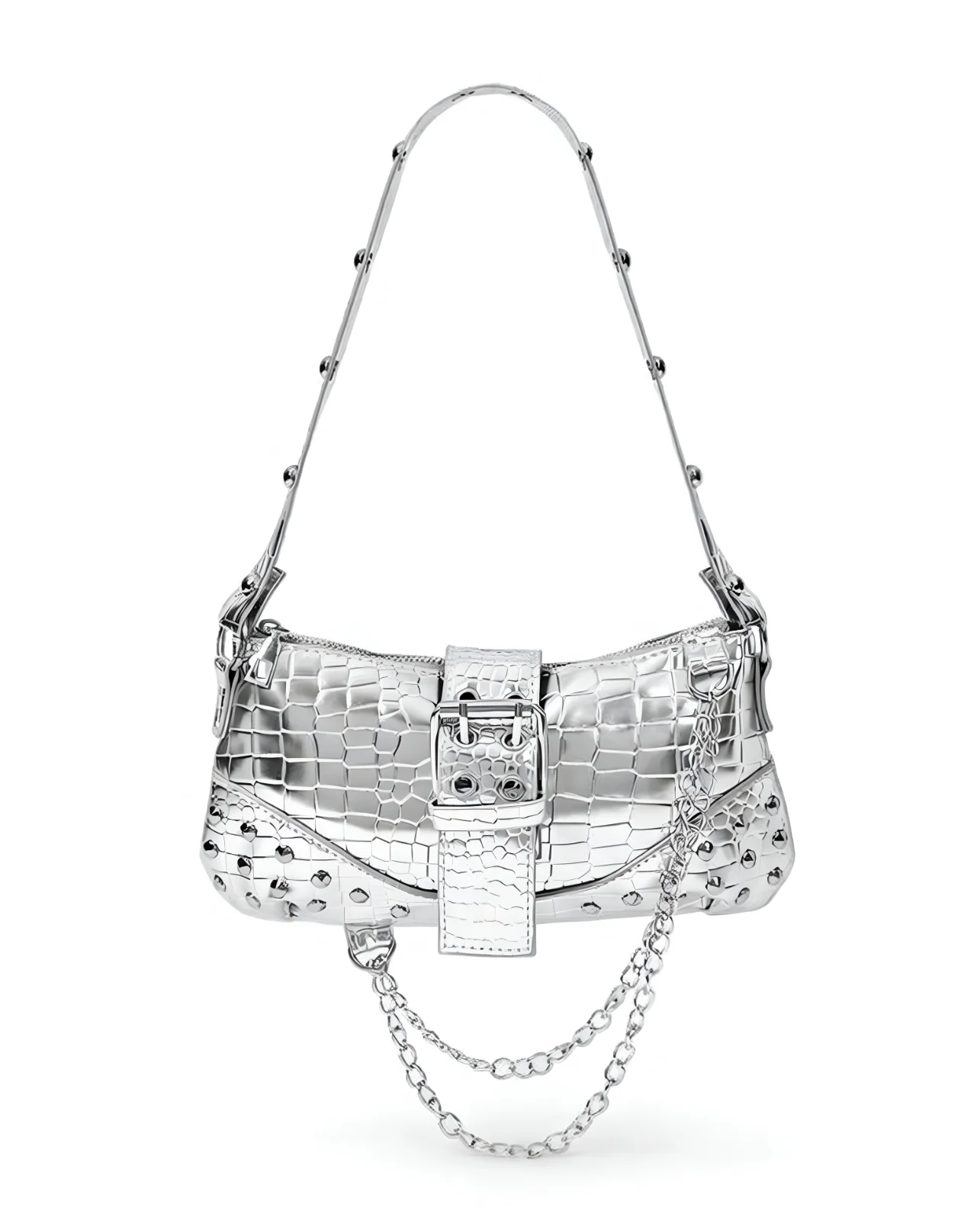 Cartera Tiny Plateada Y2K